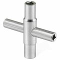 Thrifco Plumbing 4 Way Sillcock Key Wrench Fits Faucet, Spigots and Most Valves 4400358